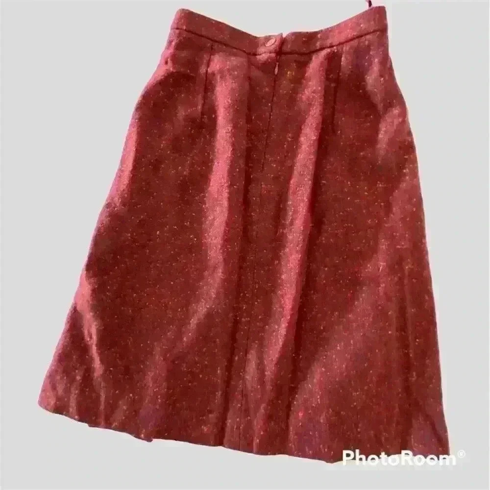 BALENCIAGA Vintage Wool/Mohair Skirt Size 42 - Picture 3 of 11